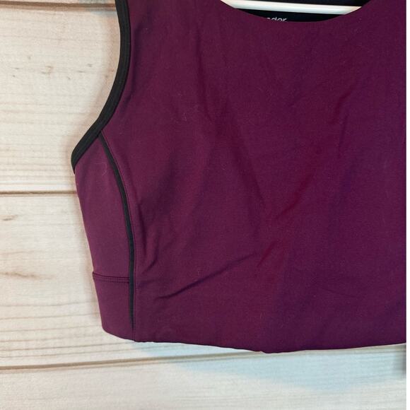 We Wander Purple Racerback Sports Bra Size Large - Picture 2 of 8